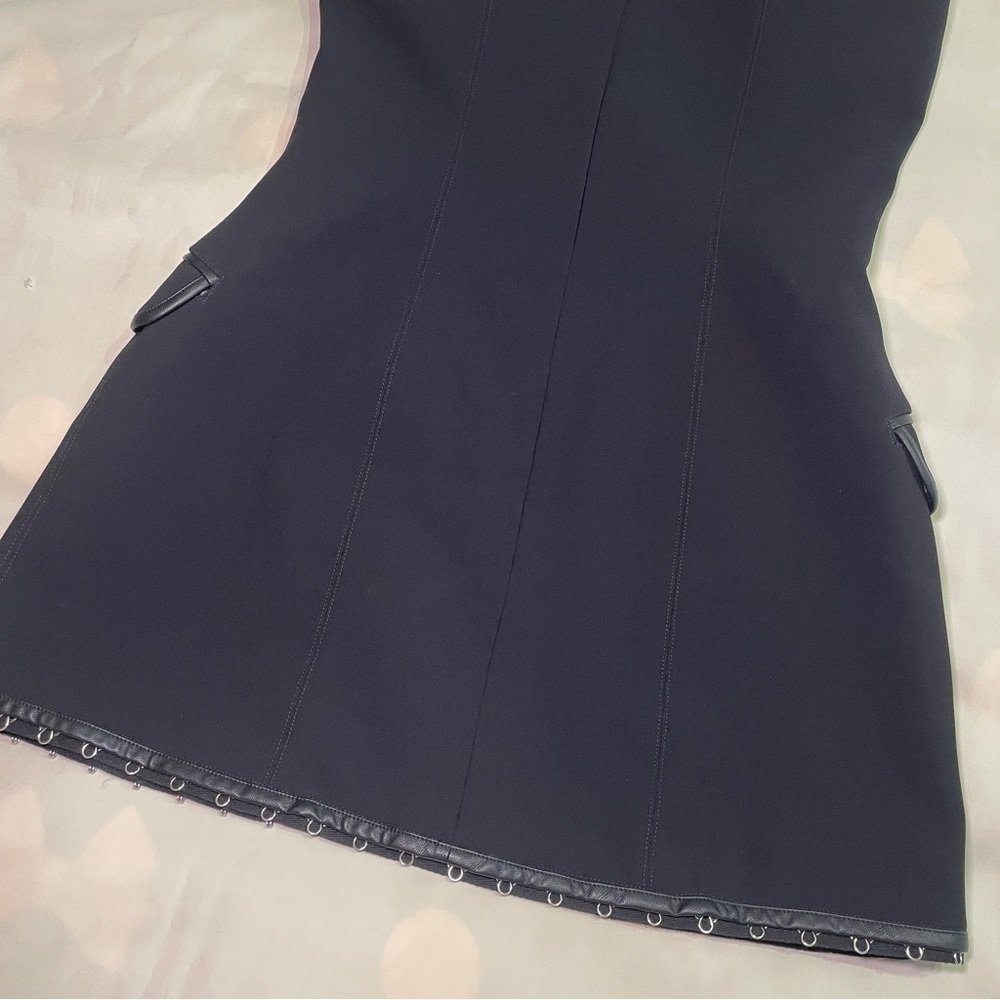 Paris Georgia- Shana Mini Dress Black Strapless Size Medium LDB Designer - Picture 9 of 9